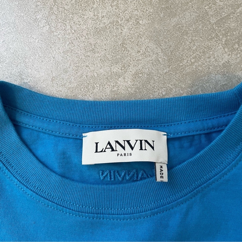 Lanvin Vibrant Blue Crewneck Tee - Picture 2 of 4